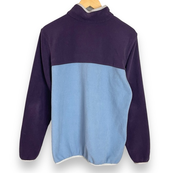 Columbia Sportswear Fleece Pullover Snaps Mountain Side Purple Blue Women Sz XL - Picture 2 of 10